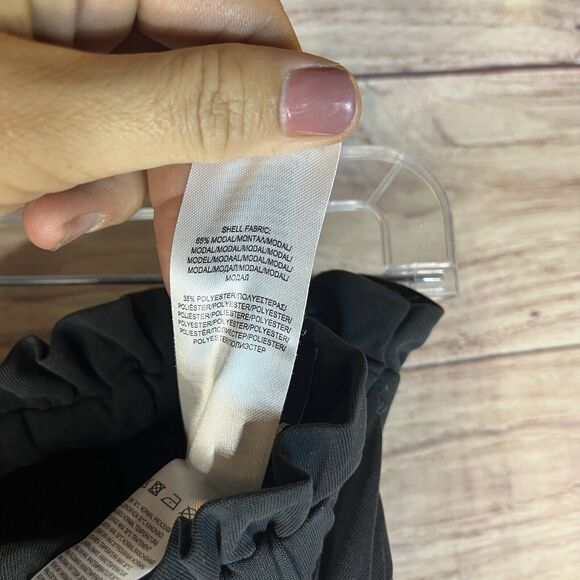 Funky Buddha Womens Tie Front Wide Leg Pants Size Small Lagenlook Boho Black - Picture 8 of 9